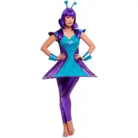 Smiffys - Alien Lady Kostuum - S - Multicolours