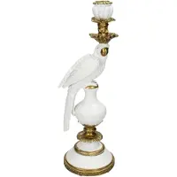 HD Living Kandelaar Bird White 13 x 15 x 39,7 cm Kunststof