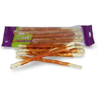 Braaaf 10x Hondensnack Rol Sticks Kip 25 cm 240 gr