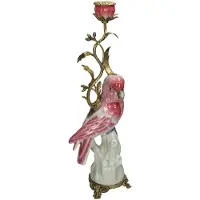 HD Living Kandelaar Bird Pink 10 x 15,5 x 42 cm