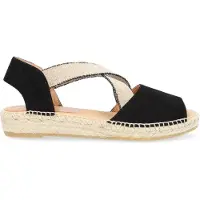 Kanna Dames Espadrilles Ada - Zwart - Maat 38