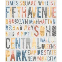 Dutch Wallcoverings - Loft- letters l.grijs - vliesbehang - 10m x 53cm - M508-19
