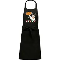 Kariban Luxe keukenschort - Pizza - Zwart 2