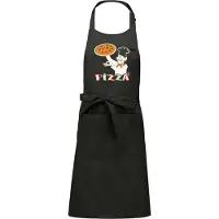 Kariban Luxe keukenschort - Pizza - Chique grijs