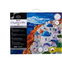 Crystal Art Set Santorini Horizon 40 X 50 Cm