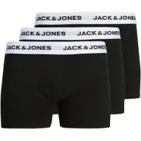 Jack & jones JUNIOR boxershort JACBASIC - set van 3 zwart/wit Jongens | Maat: 128