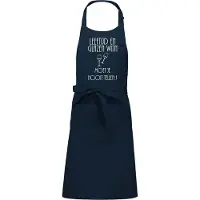 Kariban Keukenschort - BBQ schort - Leeftijd en Wijn - Abraham - Sarah - verjaardag - leeftijd - wijnen - blauw