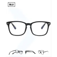 BLU Computerbril - Blauw licht bril - Blue Light Glasses - Lichtgewicht Unisex Bril - Zwart
