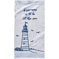 Bonprix Handdoek met vuurtoren maat set van 2 handdoeken 50/100 cm