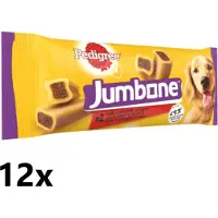 Pedigree 12x - Jumbone Medium Rund & Gevogelte - Hondensnacks - 180 g