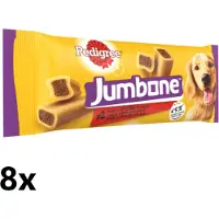 Pedigree 8x - Jumbone Medium Rund & Gevogelte - Hondensnacks - 180 g