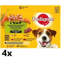 Pedigree - Adult - 4 verpakkingen van 12x100 g - Multipack Maaltijdzakjes