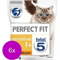 Perfect Fit Droogvoer Sensitive Kalkoen - Kattenvoer - 6 x 750 g