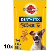 Pedigree 10x - Dentastix Chewy Chunx Mini Kip - Hondensnacks - 68 g