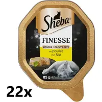 Sheba Alu - Finesse Mousse met Kip - 22x85g - Kattenvoer