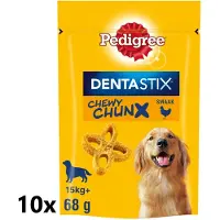 Pedigree 10x - Dentastix Chewy Chunx Maxi Kip - Hondensnacks - 68 g