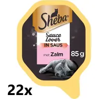 Sheba Alu - Sauce Lovers - Zalm - 22x85g - Kattenvoer Kuipje