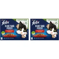 Felix 2x - Elke Dag Feest Countryside Selectie in Gelei - Kattenvoer - 12x85g