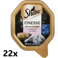 Sheba Alu - Finesse Mousse met Zalm - 22x85g - Kattenvoer