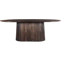 Natur24 Eettafel Salvator Walnoot 230cm Mangohout Ovaal