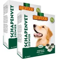BF Petfood 2x40 st Biofood schapenvet maxi bonbons zeewier