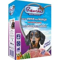 Renske Vers Vlees - Eend/Konijn - Hondenvoer - 395 g