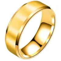 LGT JWLS Heren ring Titanium Goudkleurig 6mm-22mm