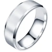 LGT JWLS Heren ring Titanium Zilverkleurig 6mm-21mm