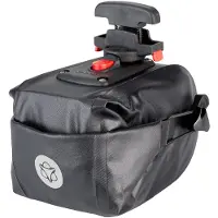 Agu Zadeltas Shelter - Zwart - 1,3L - Waterdicht - KLICKfix