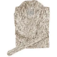 Linnick Flanel Fleece Badjas Bont Rabbit - naturel - L - Badjas Dames - Badjas Heren