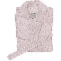 Linnick Flanel Fleece Badjas Croco - light pink - L - Badjas Dames - Badjas Heren