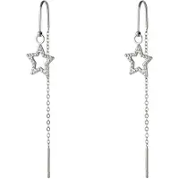 Yehwang oorbellen - Star Dangle - Zilverkleurig - Stainless Steel