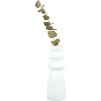 Present Time Vase Sparkle Bottle glass white