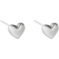 Yehwang Oorbellen Zilver - Oorknop - - Bold Heart - RVS
