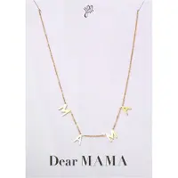 Yehwang Ketting - Dear mama tekst - Moederdag Cadeautje - Ketting Mama - Mama - Geschenk - Goud