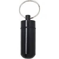 ABC-led Sleutelhanger met opbergdoosje - Waterdicht - Zwart