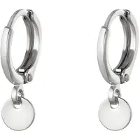 Yehwang Oorbellen plain coin - - oorbellen hanger - munt