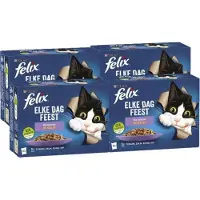 Felix 4x - Elke Dag Feest Mix Selectie in Gelei - Kattenvoer Natvoer - 12x85g