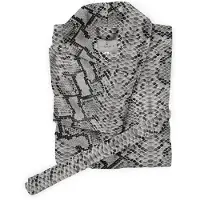 Linnick Flanel Fleece Badjas Snake - naturel - XL