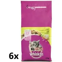 Whiskas - Katten Droogvoer - Junior - Kip - 6x1,9kg