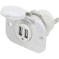 Blue Sea Systems Double Usb Charger Plug Transparant