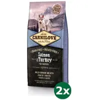 Carnilove 2x12 kg Carnilove salmon / turkey puppies hondenvoer