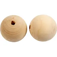 Packlinq Houten Kraal. D 50 Mm. Gatgrootte 8 Mm. 20 Stuk/ 1 Doos