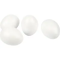 Packlinq Eieren. Wit. H: 10 Cm. 25 Stuk/ 1 Doos