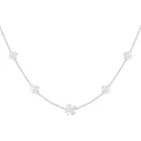 Yehwang -Ketting-Klavertjes-Zilver-Stainless-Steel-Waterproof | Cadeau voor haar | Tieners | Moederdag
