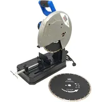 HBM 350 mm Steenzaagmachine - 2300W Inclusief 2 Diamantzaagbladen