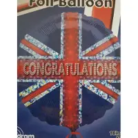 Anagram Folie ballon Engelse vlag gevuld met helium