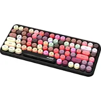 Ajazz 308i Retro Style Draadloos Toetsenbord - 18/84 Toetsen - Bluetooth 2.4Ghz - Toetsenbord voor Tablet, Laptop, Android