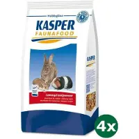 Kasper faunafood 4x3,5 kg hobbyline gemengd konijnenvoer met rode wortel