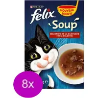 Felix 8x - Soup Countryside Selectie - Kattensoep - 6x48g